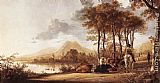 Aelbert Cuyp Famous Paintings - River Landscape